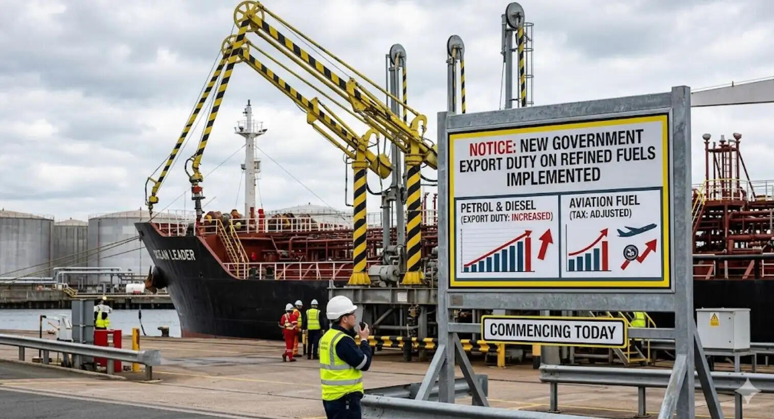 Export duty on fuels